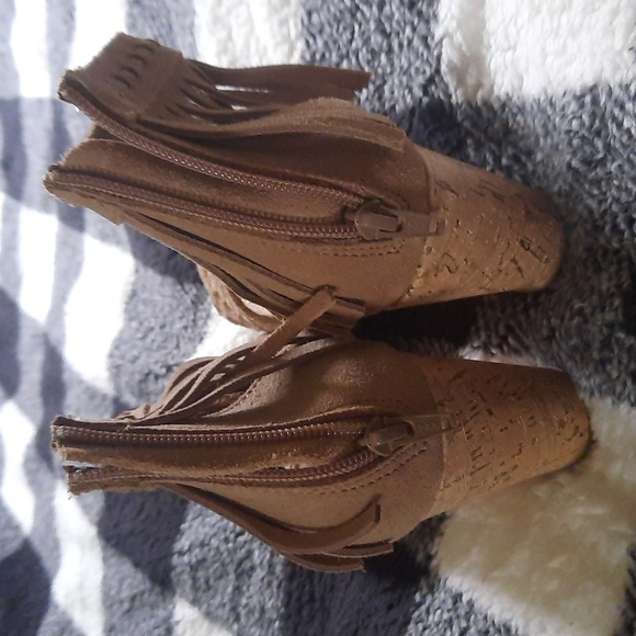 Minnetonka wedge sandals size 8 worn twice genuine leather - Picture 5 of 12